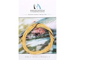 MAXIMUMCATCH Angelschnur Tenkara Schnur, Geflochtene Nylon-Schnur in 11/12/13 FT, 3 Farbe