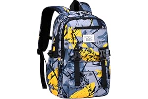 KEBEIXUAN Schulrucksack für Jungen Kühlschranktür-Stil Schultaschen Rucksäcke für Grundschule Mittelschule Teenager Jungen Kinder