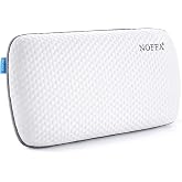 NOFFA Small Hard Memory Foam Pillow 60 cm, Orthopedic Cervical High Firmness Pillow for Good Sleep, Firm Memory Foam Cushion