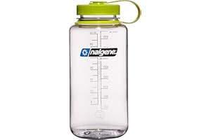 Nalgene Sustain Tritan BPA-Free Water Bottle Made with Material Derived from 50% Plastic Waste, 32 OZ, Wide Mouth