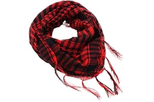 YONKOUNY Keffieh Foulard Palestinien Militaire Désert Tactique Écharpe Wrap en Coton Cou Tête Foulards Pour Homme et Femme Sport Extérieur Camping Randonnée