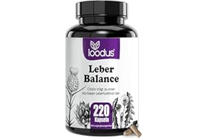 ‎LOODUS loodus® Leber Kapseln - 13fach Komplex mit Cholin für eine normale Leberfunktion + 504mg Silymarin aus Mariendistel + Artischocke Löwenzahn Desmodium & Piperin aus Pfeffer - hochdosiert & vegan (220)