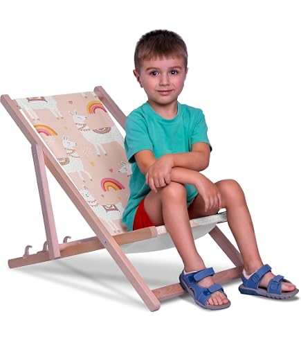 Kinder-Liegestuhl Aus Kiefernholz | Elefant Rosa Design, Für Kinder Bis 100 Cm, FSC-zertifiziert