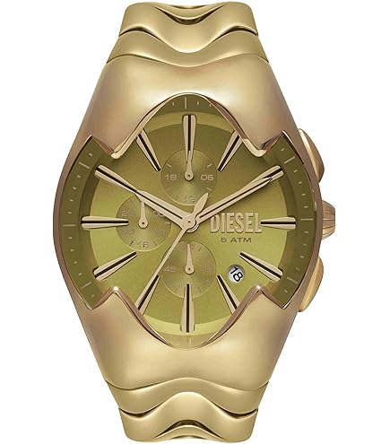 デスガン品です Diesel Spiked Analog Black Dial Men's Watch-DZ4607 : Amazon.in