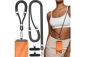 TNSNK 2PCS Handykette Universal, Verstellbares Handy Umhängeband und Handschlaufe Handy für Alle Smartphones, Sichere Freihand-Handykette & Lanyard