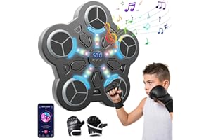 Cikda Music Boxing Machine, Boxing Machine Wall Mounted, 2024 NEW Smart Music Boxing Machine with Boxing Gloves, Musical Boxing Equipment Punching Machine, Wall Target Training Devices for Adult Kid