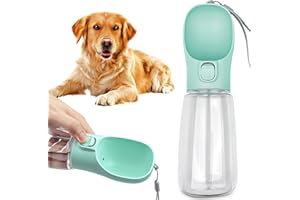 Newaner Butelka na wodę dla psa, szczelny, przenośny dozownik wody dla szczeniaków z automatem do karmy dla zwierząt domowych, kotów, do użytku na zewnątrz, wędrówek, podróży, tworzywo sztuczne o