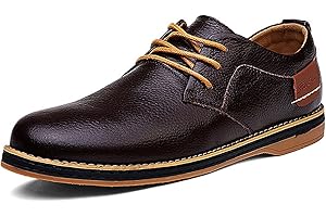 Meik Mangni Chaussure Oxford pour Hommes Décontractées Derbys Chaussures de Ville Chaussures à Lacets pour Costume Mariage Travail,Taille:38-47 EU