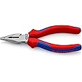 Knipex | 08 22 145 | Needle-Nose Combination Pliers | Multi-Component Handle | Black A'mentized - 145mm