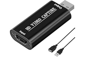 MICROWARE DIGITNOW! HDMI to USB 2.0 Video Recording Card, Practical Compact Game Capture Card Grabber for Live Broadcasts, Conference Rooms, Video Recording