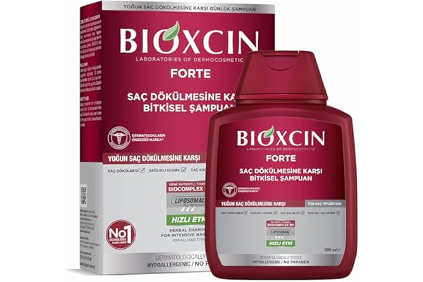 BIOXCIN FORTE Shampoo contre la chute intense des cheveux – Efficace & Rapide – Avec Bio Complex B11 – Testé cliniquement – Croissance de cheveux plus forte et plus épais