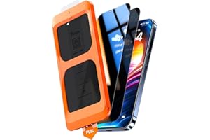 TOCOL 2 Piezas Protector Pantalla de Privacidad para iPhone 13, Alineación Automática para Una Instalación Rápida, Sin Burbujas, Antiespia Cristal Templado de Dureza 9H+Inastillable