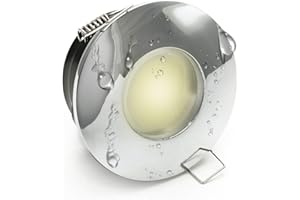 PLANETITALY Foco LED empotrable IP65 iluminación cabina ducha luz baño turco 12 V MR16 7 W