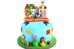 XTAGUVDM Decoración de Pasteles de Acrílico, Cake Topper, Decoraciones de Acrílico de Tarta, Happy Birthday Cake Topper, Decoración de Tartas para Fiestas de Cumpleaños