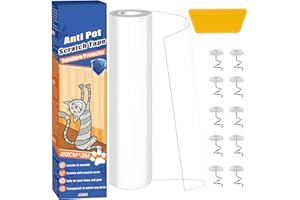 PAISTELY Cat Anti Scratch Tape, Traceless Sofa Protectors from Pets, Wear-resistant Anti Scratch Furniture Protector to Stop Cats Scratching Furniture, Transparent Door Protector for Carpet, Couch