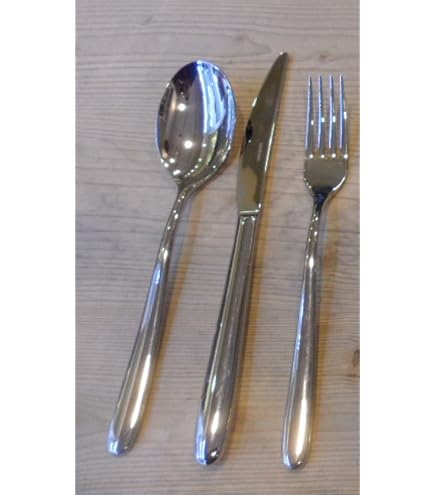 Servizio da pesce Posate Hannah 24 pezzi monoblocco inox 18.10 set da