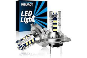 Keiurot H7 LED Headlight Bulb Motorcycle S1 LED Headlight Bulb For Motorcycle Headlights Fog Light 30SMD 2016 LED Chips White, Pack of 2