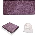 PROIRON Yoga Mat Folding Travel Exercise Mat Non Slip Double-Sided Professional Pilates Mat Foldable Easy to Carry to Class Beach Park Travel Picnics (With Storage Bag)