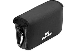 MegaGear Etui na aparat fotograficzny z neoprenu do Fujifilm X100VI – stylowa i ochronna torba na fotografię cyfrową, czarny, jeden rozmiar, neoprenowa torba na aparat