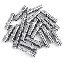 X AUTOHAUX Goujons De Roue M12x1.5 Pour BMW - Lot De 10 En Métal Argenté - Longueur 58mm