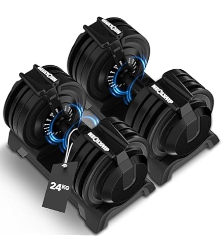 PH Fitness Verstellbare Hantel Set 24KG Dunkel Blau - 2