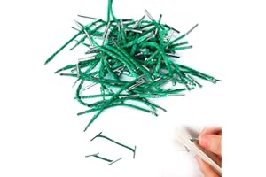 sesameless 100Pcs Treasury Tags,25/50mm Green String Tag for Paper Fasteners,Paper Tie Tags for Organising Paper Documents,Clothes Tags Fasteners with String (50 mm)