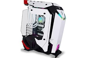 KEDIERS Case PC -ATX Tower Gaming Computer Case con vetro temperato (bianco)