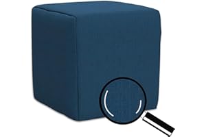 Best For Home | Sitzwürfel Sitzhocker | Bodenkissen Hocker | Sitzhocker Boden | Sitzhocker Holzwerkstoff | Sitzwürfel Polstermaterial | Fußhocker Wohnzimmer | Fußhocker 40x40x40 | Sitzwürfel Türkis