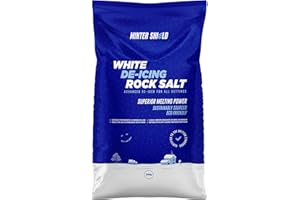 JIIANERY 25KG Bag Winter Shield's Rock Salt for Keeping DRIVEWAYS and Paths Clear of ICE/Snow (Packaging May Vary)