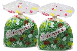 Luxtor 2er Pack Ostergras grün 2 x 30g Osterdekoration, Ostern Gras (2x 30g)