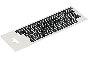 Lacerto® 15x15 mm - Autocollants français AZERTY - pour claviers PC et Ordinateur Portable - avec stratifié Mat résistant aux Rayures | French Keyboard Stickers | Couleur : Noir