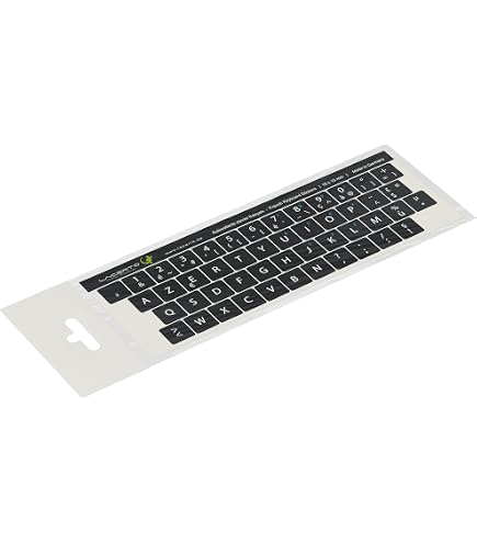 6 Autocollants AZERTY Français Pour Clavier - PVC Résistant - Conversion Layout FR - 11x13mm
