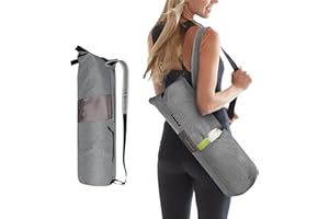 Explore Land Oxford Yogamatte Aufbewahrungstasche mit atmungsaktivem Fenster und großer Tasche für bis zu 1/2 1/4 Zoll Dicke Yogamatte