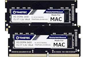Timetec 16GB Kit (2x8GB) Compatible para Apple 2017 iMac (27 Pulgadas con Retina 5K, 21.5 Pulgadas con Retina 4K / No Retina 4K) DDR4 2400MHz PC4-19200 SODIMM Mac RAM