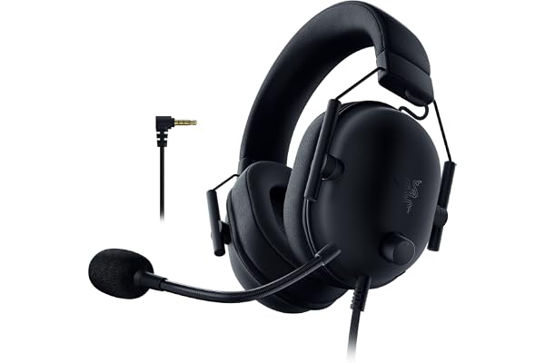 Razer Blackshark V2 X (PlayStation) - Casque E-Sports Filaire pour Console PlayStation (240g, Microphone cardioïde, Haut-Parleurs 50mm, Annulation Passive du Bruit, connecteur 3,5mm) Noir