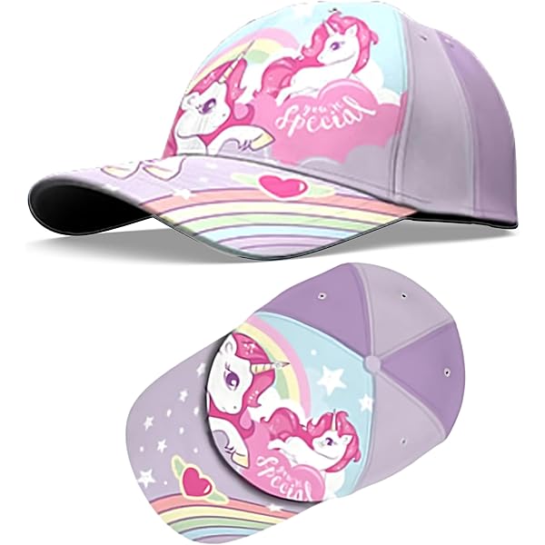 Cappellino Da Baseball Con Occhiali Per Bambina - Tema Unicorno, Regolabile, Protezione UV - Foto 4