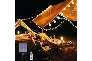 ‎WOWDSGN WOWDSGN 20m 200LED Solar Lichterkette für Außen & Innen - Wasserdicht, Garten und Balkon Lichterkette, Einfache Installation, Lange Leuchtdauer - Perfekt für Partybeleuchtung und Pavillon Beleuchtung