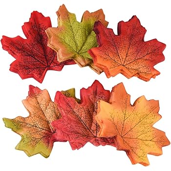 Foglie D'Acero Artificiali Autunnali - 150 Pezzi 8 Cm Per Decorazioni - Foto 10