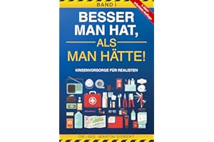 Besser man hat, als man hätte! BAND I Krisenvorsorge für Realisten: Prepping Handbuch zur Vorbereitung der wahrscheinlichsten Krisen - inkl. Checklisten, Selbstvorsorge, Survival & Notfall Tipps