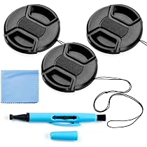 Desmond Photographic ICE Objektivdeckel – 2er-Set, 82 Mm, Mit Druckpunkt Und Lanyards