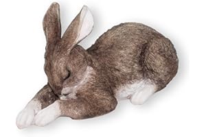 colourliving Hasenfigur Theo | Osterhasen Figuren Hasenbüsten Hasenohren | Deko Hasen für den Garten oder das Haus | Verschiedene Motive (schlafend)