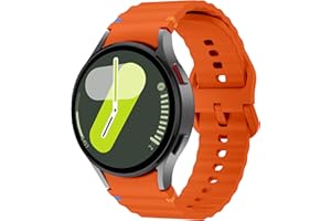VeveXiao No Gap Band Compatible with Samsung Galaxy Watch 7 FE 6 5 4 Band 40mm 44mm/Galaxy Watch 5 Pro Band 45mm, 20mm Silicone Sport Strap Galaxy Watch 6 4 Classic Band Women Men