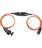 as - Schwabe PRCD Personenschutzstecker 30 mA – Schutzkontaktstecker 230V/16 A für den Außenbereich, zum festen Anschluss an die Zuleitung, mit Funktionsanzeige & Testschaltung, IP44, 45209