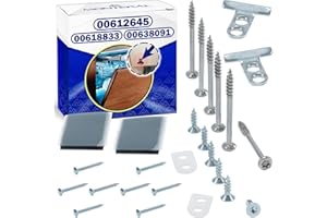 Satz zur Befestigung der Möbelfront für die Tür des Geschirrspüler mit dem Originalcode 00612645 00618833 00638091 für Bosch für Balay für Siemens für Neff Spülmaschine - MONTERAL