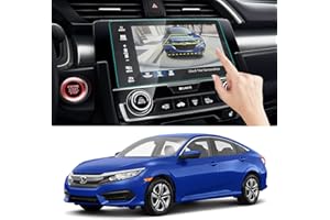 Moonlinks Protector de pantalla compatible con Honda Civic Si Type R Hatchback Touring EX EX-L EX-T 2016-2018 de 7 pulgadas, dureza 9H, antideslumbrante, protector de pantalla de vidrio templado