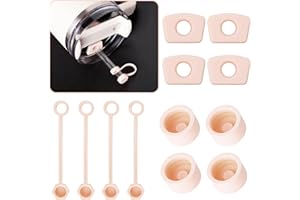 TOMATOFRYDAN 4 Set Stanley Cup Zubehör,Auslaufsicherer Silikonstopfen für Stanley Cup H2.0 40oz/ 30oz Becher-Zubehör,Silikon Strohhalm Abdeckung für Stanley Cup,Strohhalm Abdeckung Silikon (Rosa)