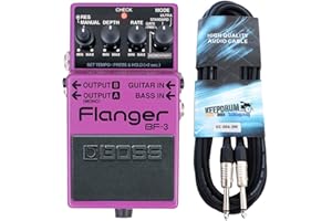 BOSS GUITAR EQUIPMENT Boss BF-3 Flanger + keepdrum Gitarren-Kabel 3m