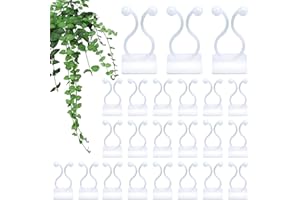 MPXEAVG 120 PCS Clip per Piante rampicanti, Ganci per Piante rampicanti, Clip Piante rampicanti, Clip Parete Piante, Clip di Supporto per Piante, Clip da Parete per Piante rampicanti (Bianco)