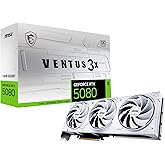 MSI VGA GEFORCE RTX 5080 16G VENTUS 3X OC BEYAZ RTX5080 16GB GDRR7 256 B DX12 PCIE 5.0 X16 (3XDP 1XHDMI)