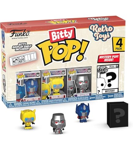 Funko Pop! Transformers: Generation 1 Metallic Optimus Prime And Megatron Vinyl Figure 2-Pack, 4.9 And 4.7-inches, 81967 - View #4